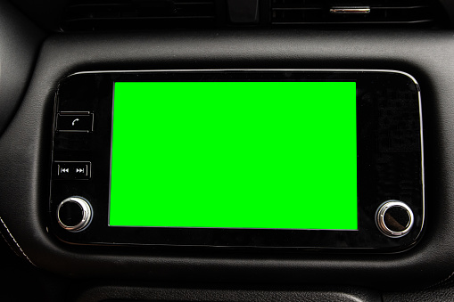 Green screen (chroma key) at a car multimedia system