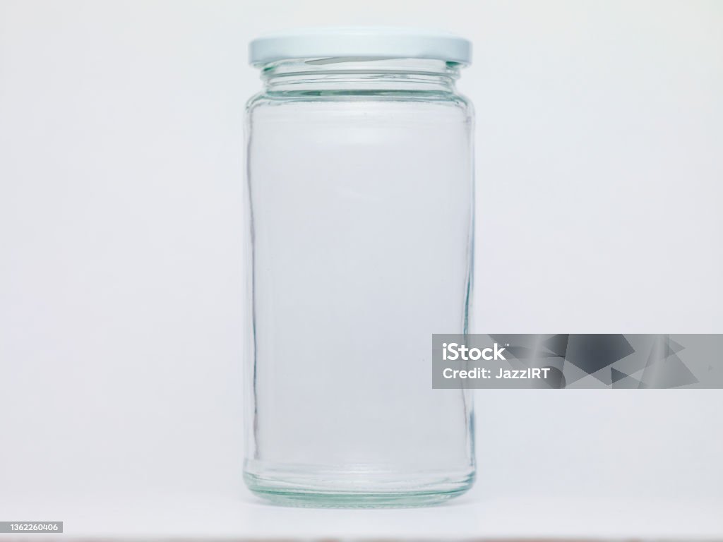 Empty Glass Jar Stock Photo - Download Image Now - Jar, Empty Glass, Bottle  - iStock