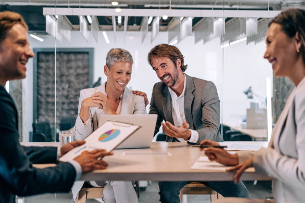 istock Business persons on meeting in the office. 1362264937