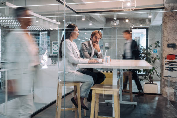istock Business partners on meeting in the office. 1362265071