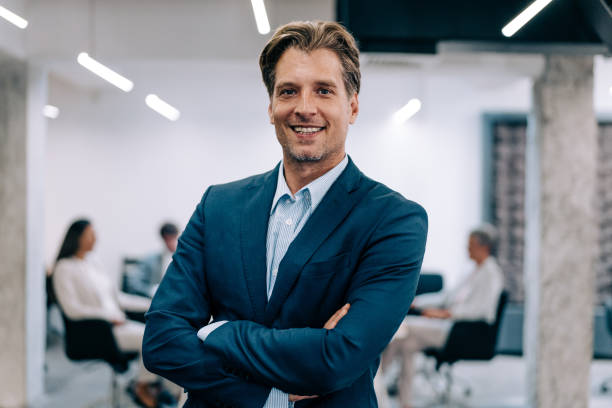 istock Successful businessman in the office. 1362265232