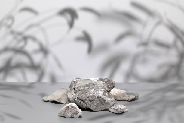 istock scene with composition of stones on gray background 1362267905