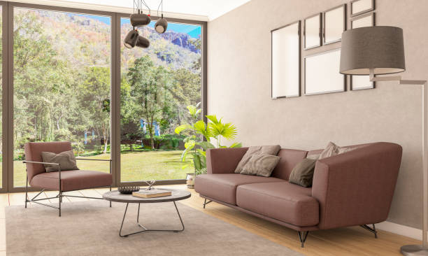 istock Cozy Living Room Interior Scene 1362267950