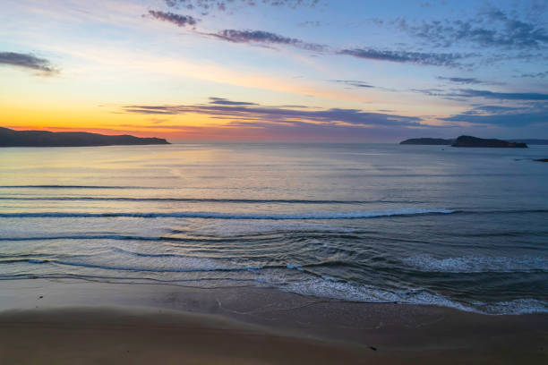 istock Sunrise seascape with a mix of high and medium clouds 1362277635