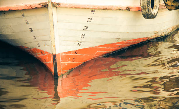 istock Waterline markings in a boat 1362278626
