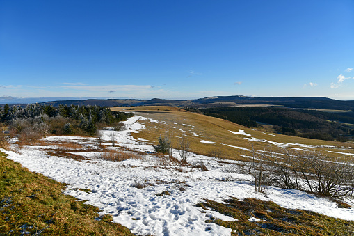 Nice weather in December on the Wasserkuppe in the district of Fulda