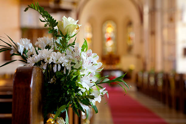 The aisle on a Wedding Day