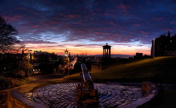 Edinburgh Sunset stock photo