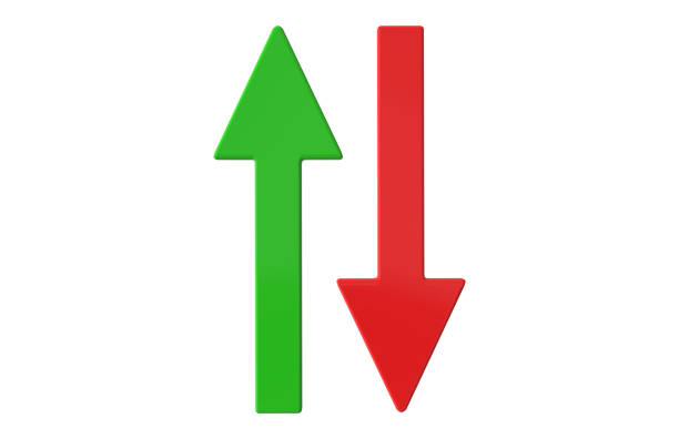 istock Red and Green Arrow 1362291069