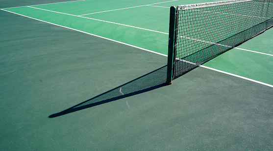 Tennis court close up