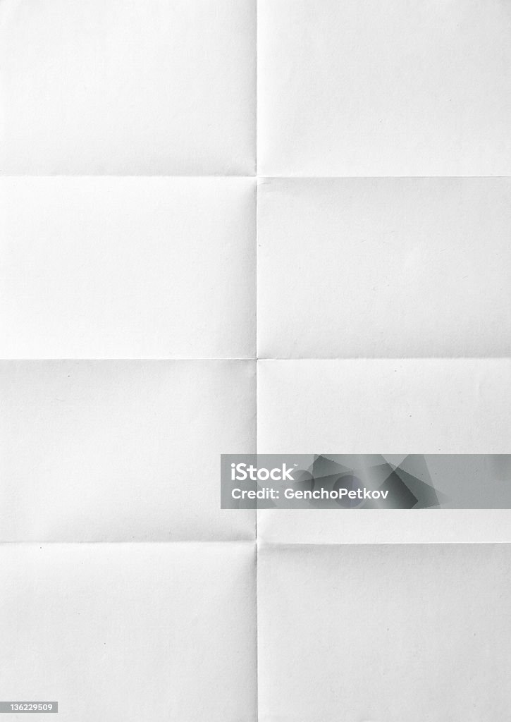 Feuille de papier plié blanc - Photo de En papier libre de droits