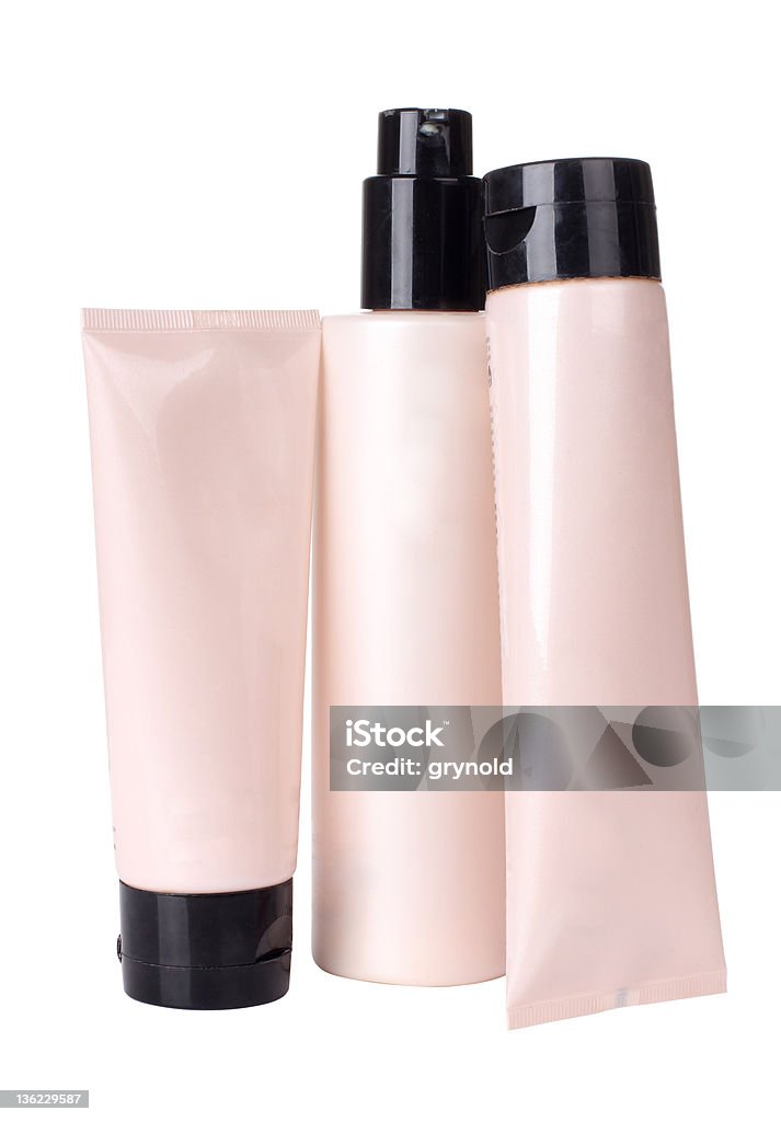 Tubos de produtos cosméticos de-rosa - Foto de stock de Acessório royalty-free