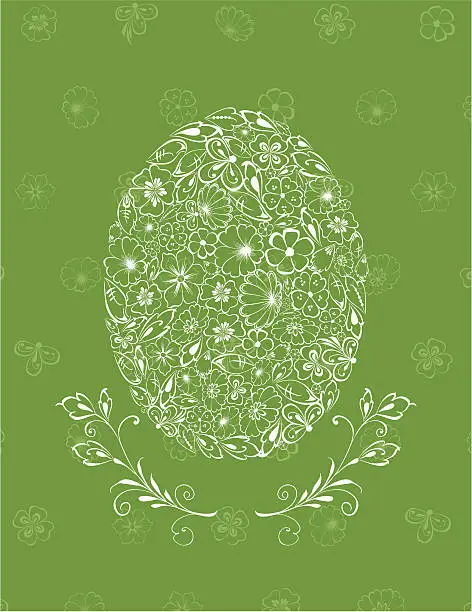 Vector illustration of Easter Egg