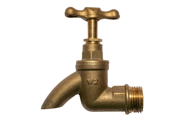 istock Vintage retro brass water faucet 1362301011