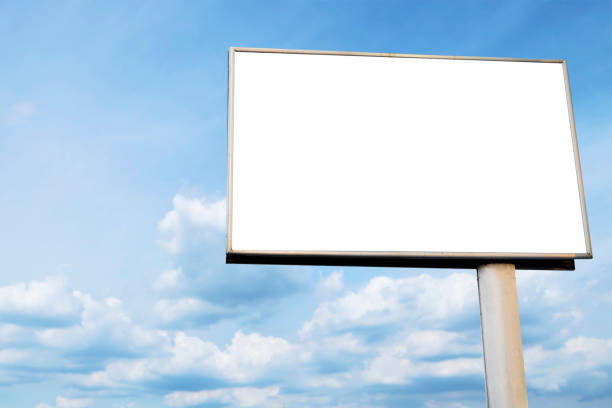 istock Outdoor billboard on blue sky background. 1362304066