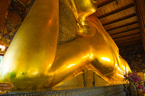 Wat Pho - Death of Buddha Buddha (Thailand Bangkok). Shooting Location: Bangkok, Thailand