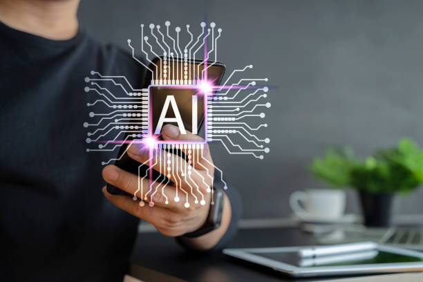 istock Artificial Intelligence AI, Internet of Things IoT. Business people using smart phones 1362312135