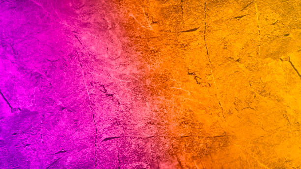 istock Yellow orange magenta purple. Gradient. Painted stone surface texture. Abstract colorful background 1362321126
