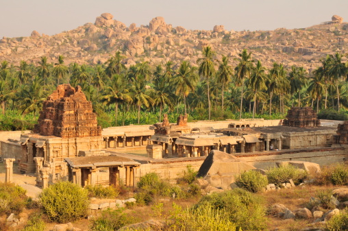 Tempel ruin landscape in World UNESCO heritage sight.