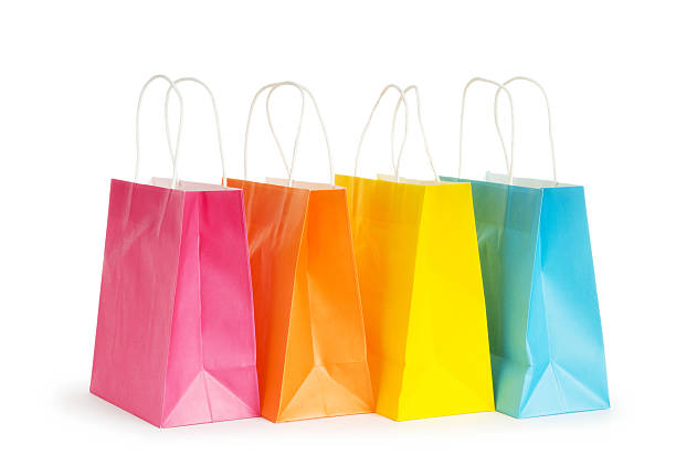 istock Shopping bags isolated on the white background 136232633