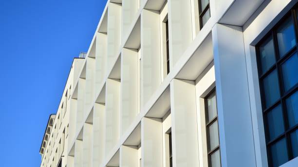 istock Office building with modern corporate architecture. 1362330198