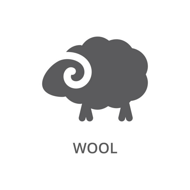 羊黒ベクトルアイコン - merino sheep点のイラスト素材／クリップアート素材／マンガ素材／アイコン素材