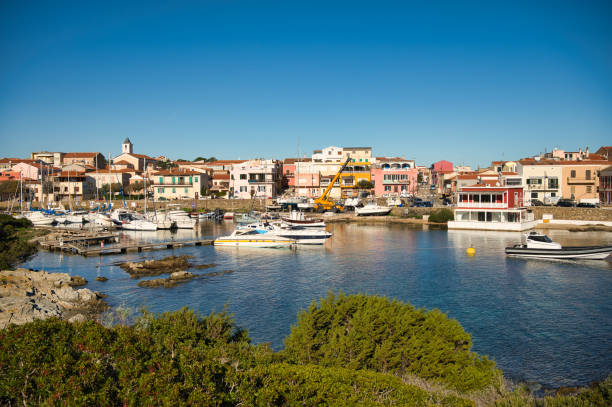 istock Small harbor in Stintino Town 1362333661