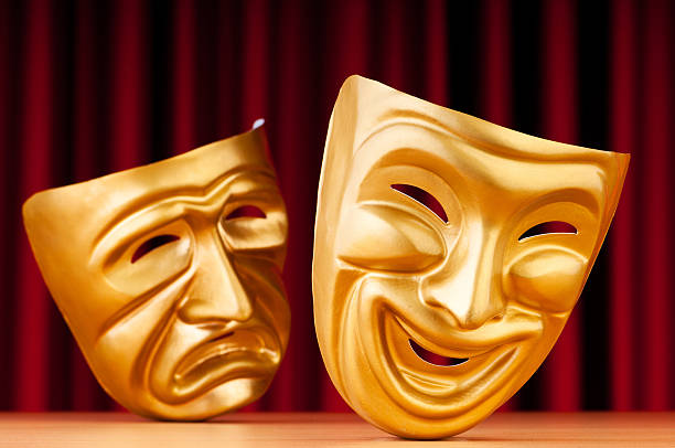 istock Masks with the theatre concept 136233417