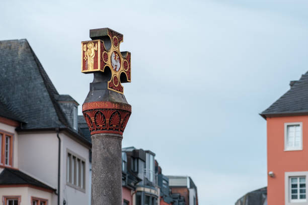 Market cross in downtown Trier