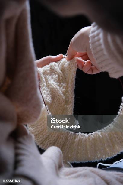 Simple Winter Pleasures At Home Stock Photo - Download Image Now - Adult, Adults Only, Ball Of Wool