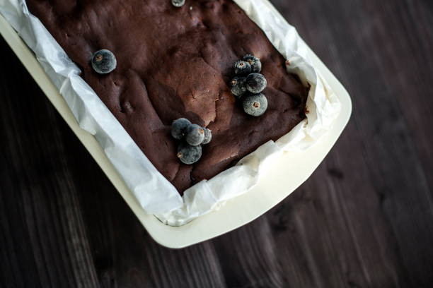 istock brownie cake on a dark background 1362341683