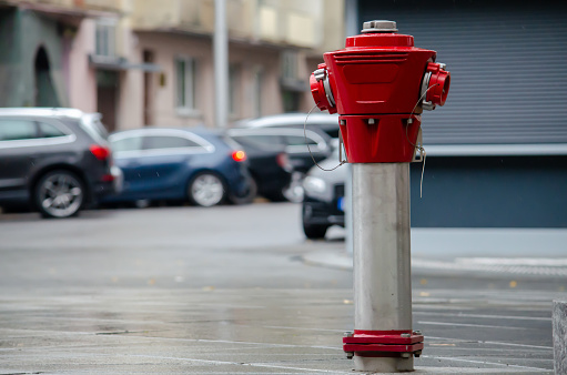 fire hydrant, in the city