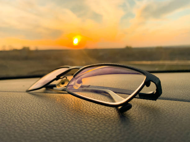 istock Driving glasses in a car 1362350349