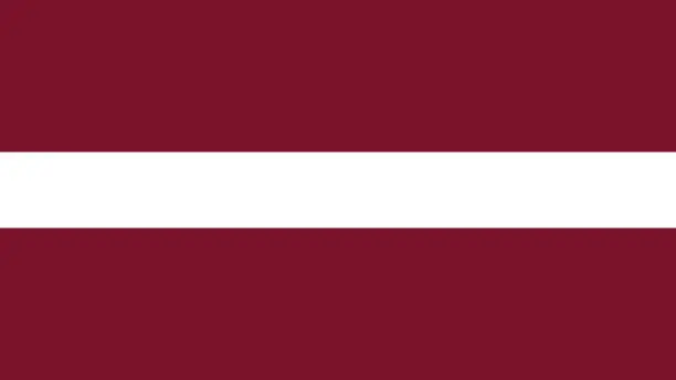 Vector illustration of National Flag of Latvia Eps File - Latvian Flag Vector File