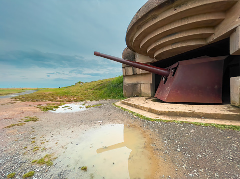 The Longues-sur-Mer battery is a world war II German artillery battery in Normandy, France