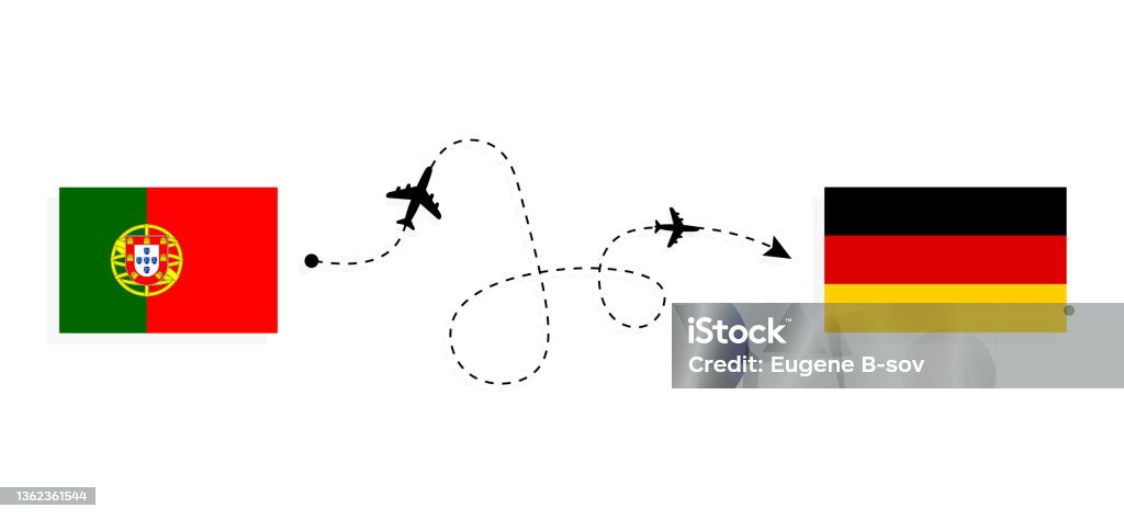 Flight And Travel From Portugal To Germany By Passenger Airplane Travel ...