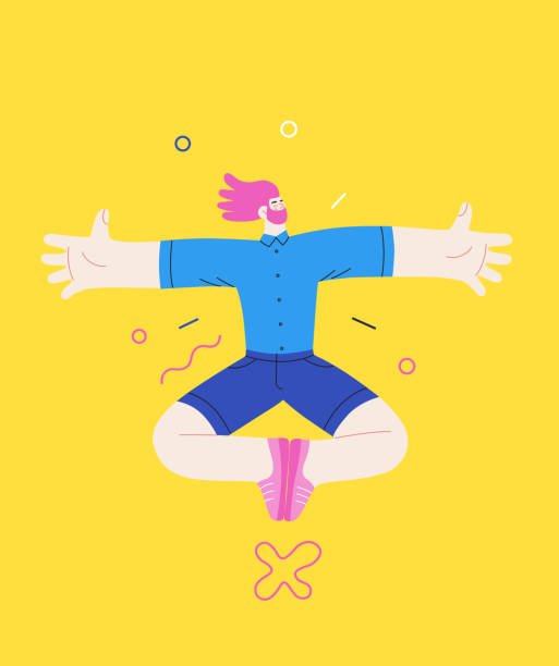 istock Happiness - happy people jumping in the air cheerfully 1362363057