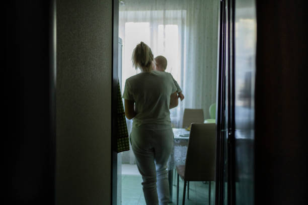 istock Young mother playing with her little son 1362364424