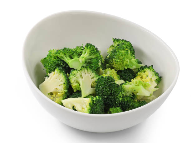 istock fresh steamed and sliced broccoli florets in white bowl isolated on white background 1362371024
