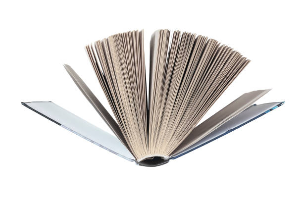 istock Open book with turning pages isolated on white background 1362371211