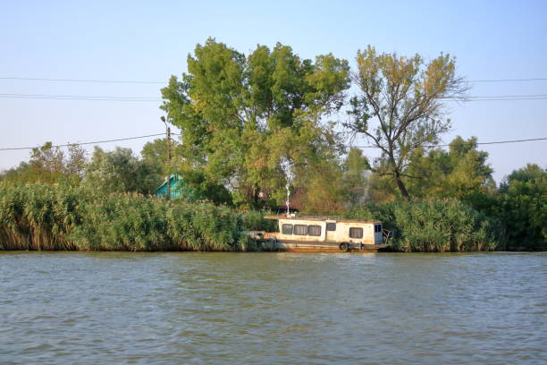 istock Abandoned Shipwreck in the Danube Delta in Romania 1362373704