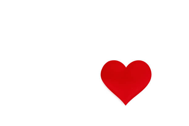 istock Red heart, isolated on white background. Decorative element for design for Valentines Day, invitations, cover, wedding card. 1362379756