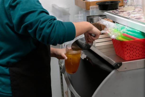 istock Mixing ingredients for the perfect boba. 1362382255