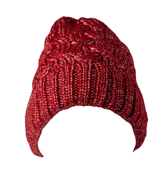 istock women's hat knitted isolated on white background. warm winter accessory 1362382844