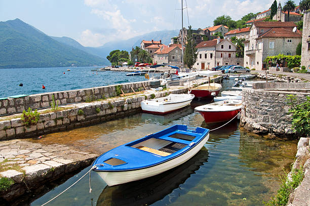 istock Quiet historic town of Perast, Montenegro 136238783