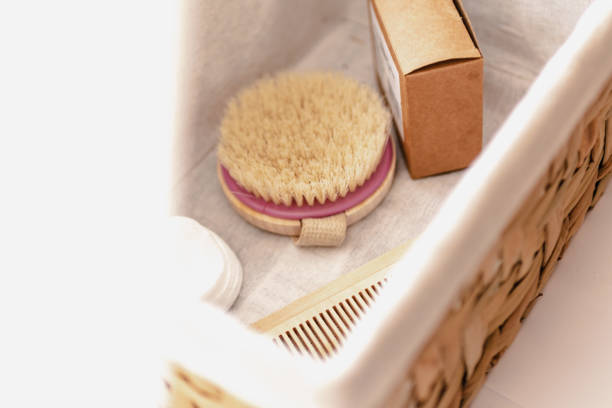 istock Reusable ecological wooden hygiene products 1362389974