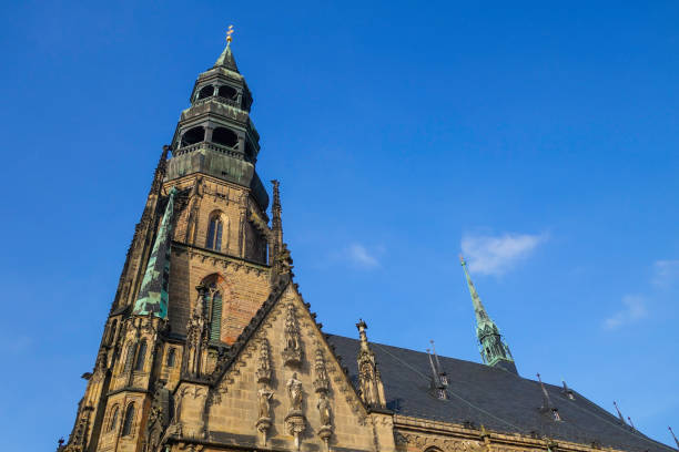 Dom of Zwickau Germany from below