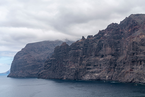 View of Los Gigantes cliffs in Tenerife island, Canary islands