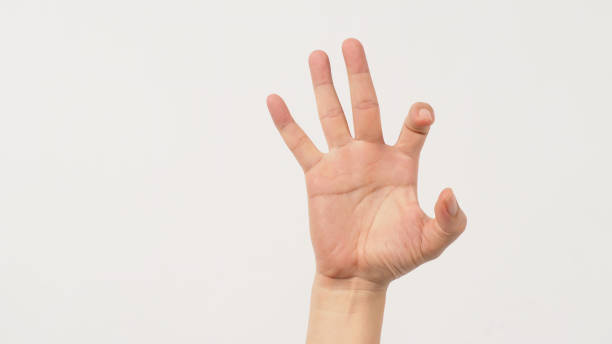 istock Windows (vista) Gangster hand signs on white background. 1362397769