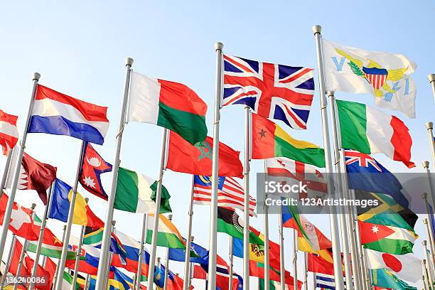 Brytyjskie Flagi - zdjęcia stockowe i więcej obrazów Flaga - Flaga, Fotografika, Horyzontalny